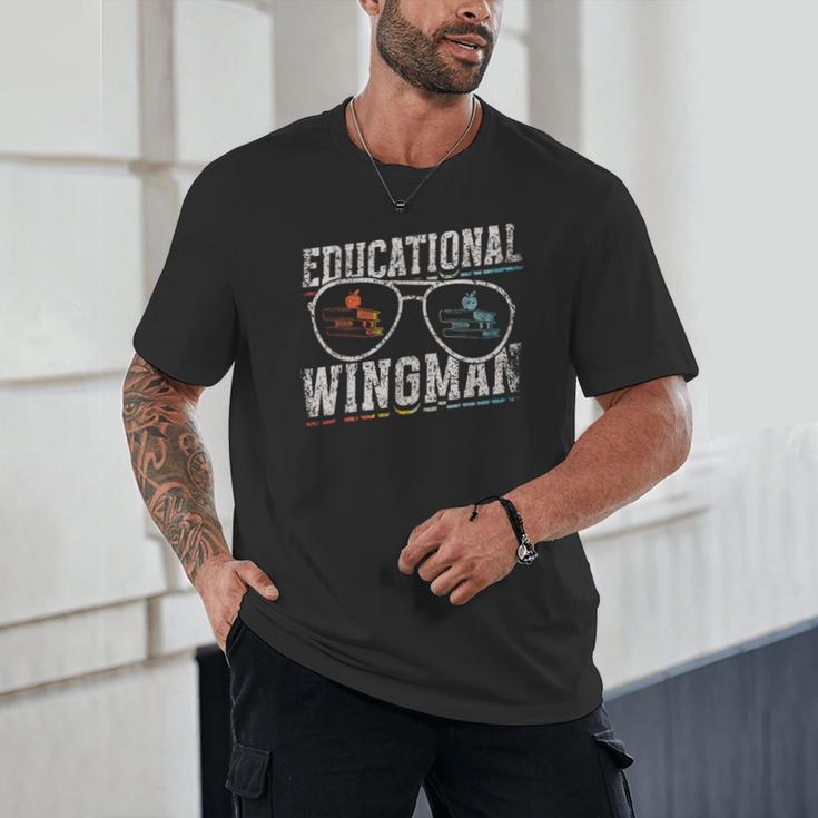 Educational Wingman Assisting Teacher Teaching Assistant Unisex T-Shirt, novelty gifts, funny gifts Educational Wingman Assisting Teacher Teaching Assistant Unisex T-Shirt, novelty gifts, funny gifts
