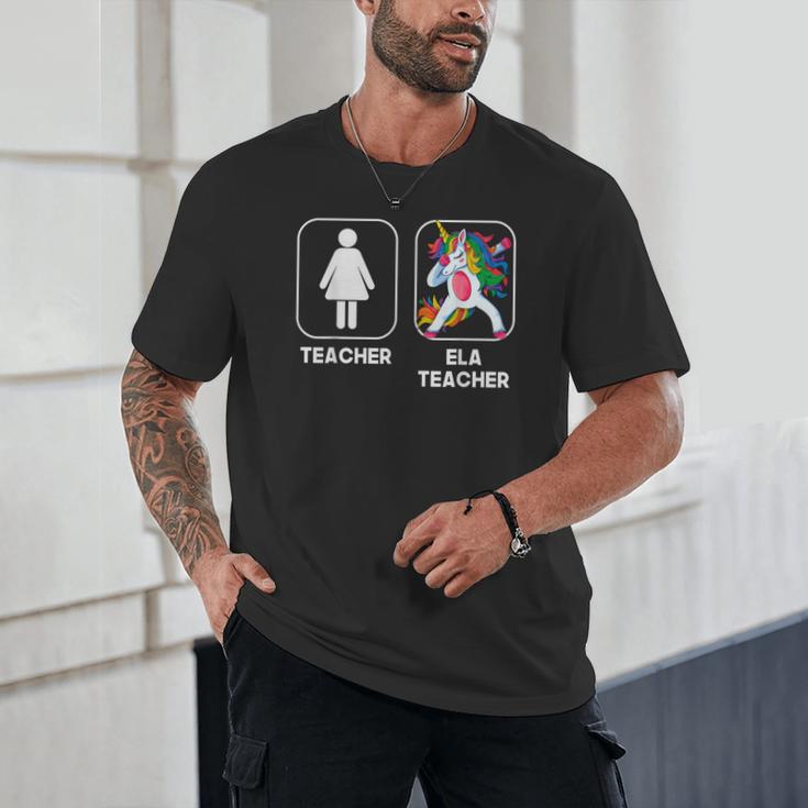 ELA Teacher Dabbing Unicorn Teacher Women Unisex T-Shirt, novelty gifts, funny gifts ELA Teacher Dabbing Unicorn Teacher Women Unisex T-Shirt, novelty gifts, funny gifts