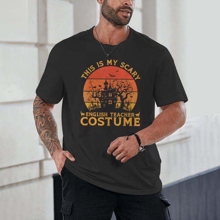English Teacher Matching This Is My Scary Halloween Costume Unisex T-Shirt, novelty gifts, funny gifts English Teacher Matching This Is My Scary Halloween Costume Unisex T-Shirt, novelty gifts, funny gifts