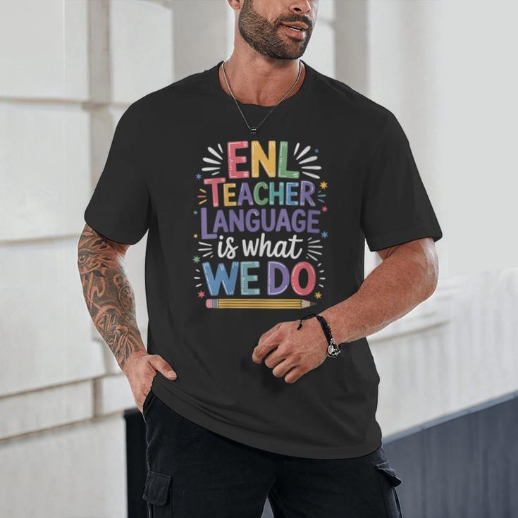 English Teaching ENL Teacher Language Is What We Do Unisex T-Shirt, novelty gifts, funny gifts English Teaching ENL Teacher Language Is What We Do Unisex T-Shirt, novelty gifts, funny gifts