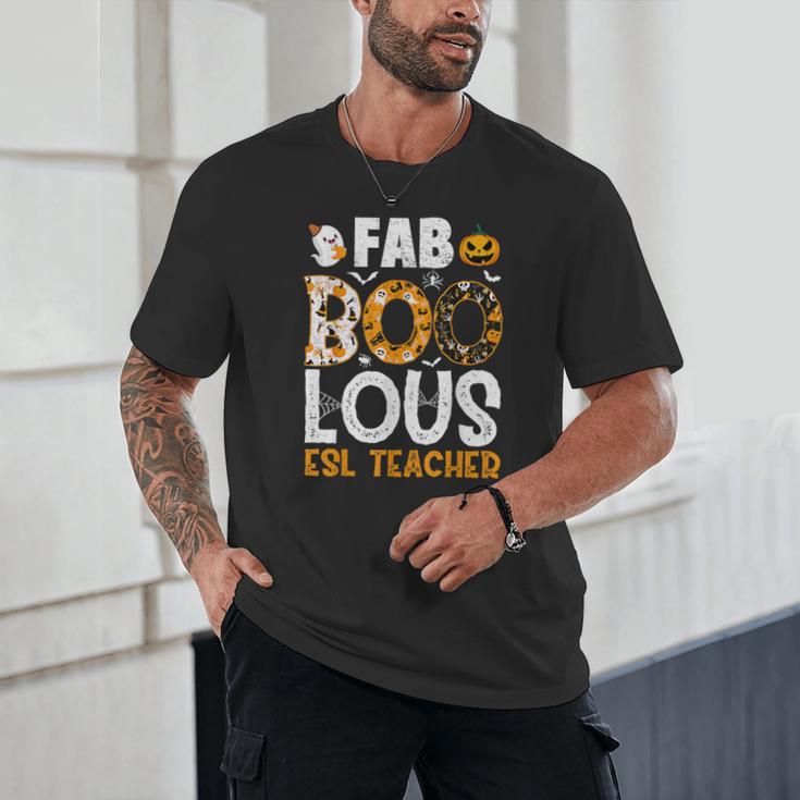 Faboolous ESL ESOL Teacher Spooky Teacher Halloween Costume For Men Women Unisex T-Shirt, novelty gifts, funny gifts