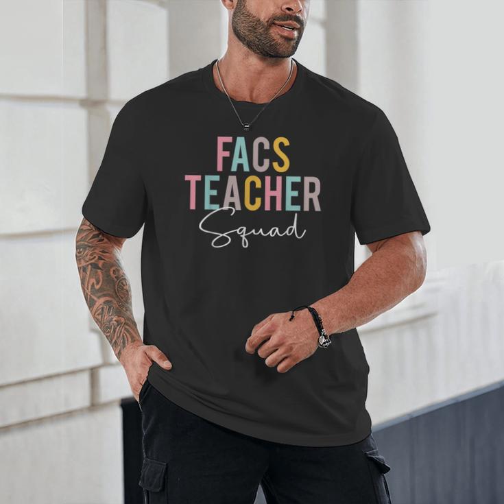 FACS Teacher Squad Colorful Appreciation Day Back To School Men Women Girls Kids Unisex T-Shirt, novelty gifts, funny gifts FACS Teacher Squad Colorful Appreciation Day Back To School Men Women Girls Kids Unisex T-Shirt, novelty gifts, funny gifts