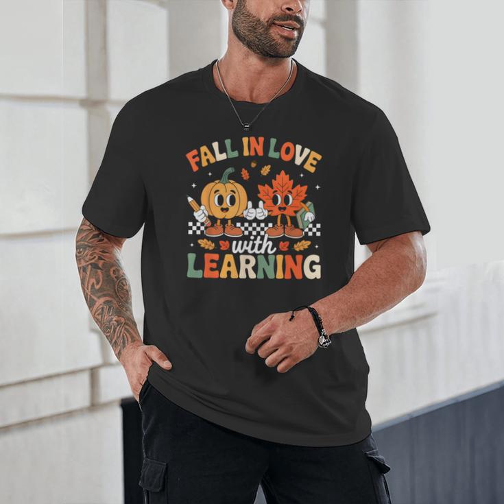Fall In Love With Learning Shirt Autumn Thanksgiving Teacher Unisex T-Shirt, novelty gifts, funny gifts Fall In Love With Learning Shirt Autumn Thanksgiving Teacher Unisex T-Shirt, novelty gifts, funny gifts