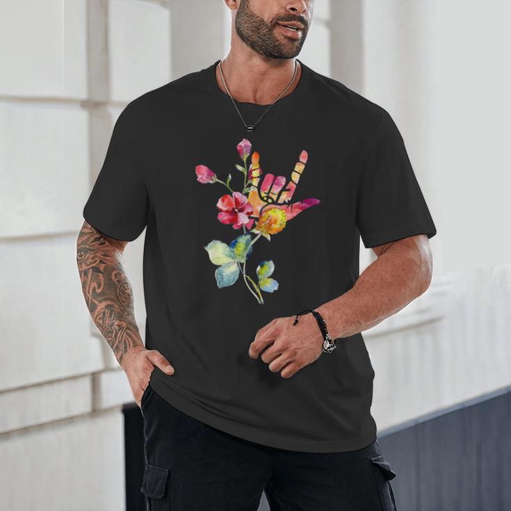 Flower American Sign Language ASL Teacher Teaching Deaf Unisex T-Shirt, novelty gifts, funny gifts Flower American Sign Language ASL Teacher Teaching Deaf Unisex T-Shirt, novelty gifts, funny gifts