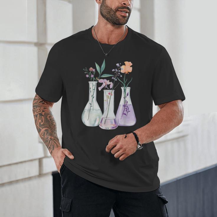 Flowers Test Tube Chemistry Student Science Teacher Women Unisex T-Shirt, novelty gifts, funny gifts Flowers Test Tube Chemistry Student Science Teacher Women Unisex T-Shirt, novelty gifts, funny gifts