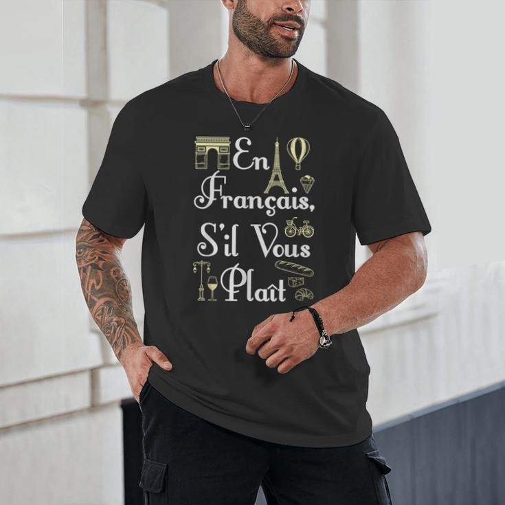 French Teacher En Francais S'Il Vous Plait End Of Year Unisex T-Shirt, novelty gifts, funny gifts French Teacher En Francais S'Il Vous Plait End Of Year Unisex T-Shirt, novelty gifts, funny gifts