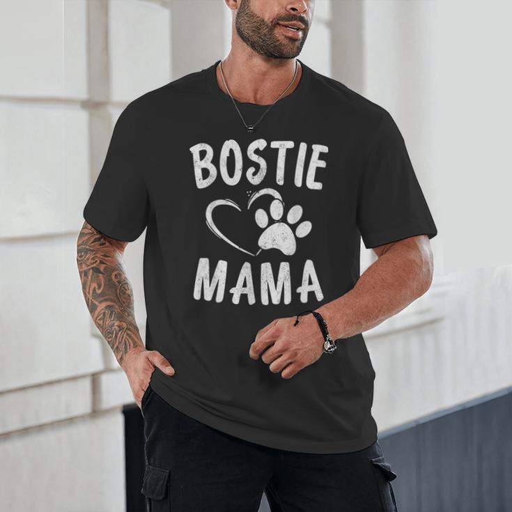 Fun Bostie Mama Dog Lover Apparel Boston Terrier Mom Unisex T-Shirt, novelty gifts, funny gifts