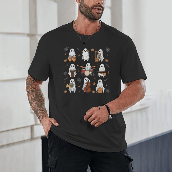 Ghost Music Teacher Halloween Musician Costume Unisex T-Shirt, novelty gifts, funny gifts Ghost Music Teacher Halloween Musician Costume Unisex T-Shirt, novelty gifts, funny gifts
