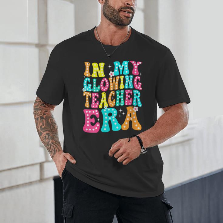In My Glowing Teacher Era Groovy Colorful Bright Unisex T-Shirt, novelty gifts, funny gifts In My Glowing Teacher Era Groovy Colorful Bright Unisex T-Shirt, novelty gifts, funny gifts