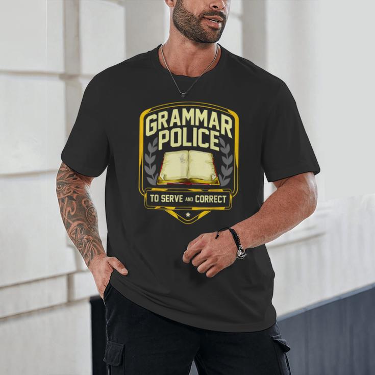 Grammar Police To Serve And Correct English Teacher Unisex T-Shirt, novelty gifts, funny gifts Grammar Police To Serve And Correct English Teacher Unisex T-Shirt, novelty gifts, funny gifts