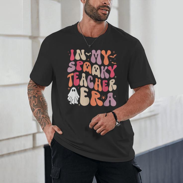 Groovy In My Spooky Teacher Era Halloween Party Boo Unisex T-Shirt, novelty gifts, funny gifts Groovy In My Spooky Teacher Era Halloween Party Boo Unisex T-Shirt, novelty gifts, funny gifts