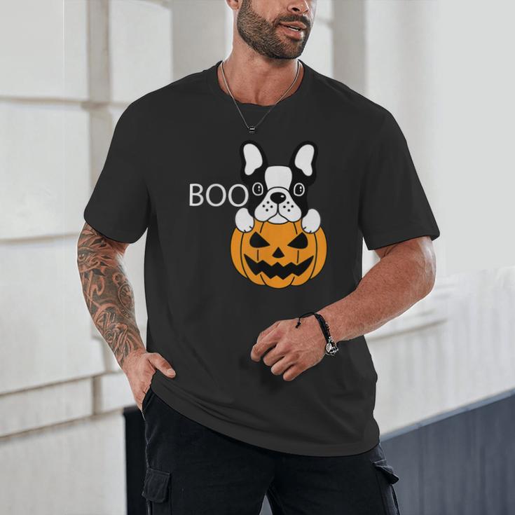 The Halloween Boston Terrier Unisex T-Shirt, novelty gifts, funny gifts