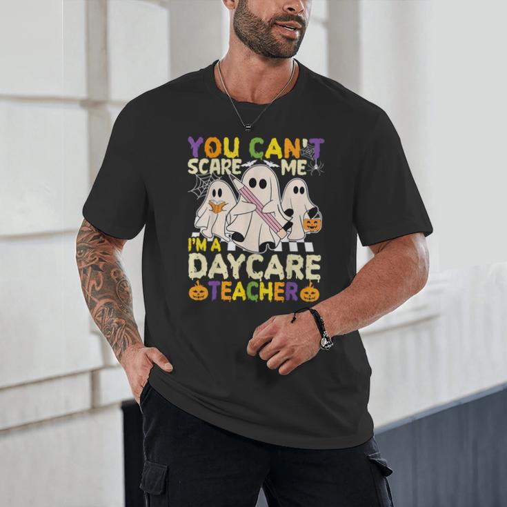Halloween You Can't Scare Me I'm a Daycare Teacher Ghost Unisex T-Shirt, novelty gifts, funny gifts