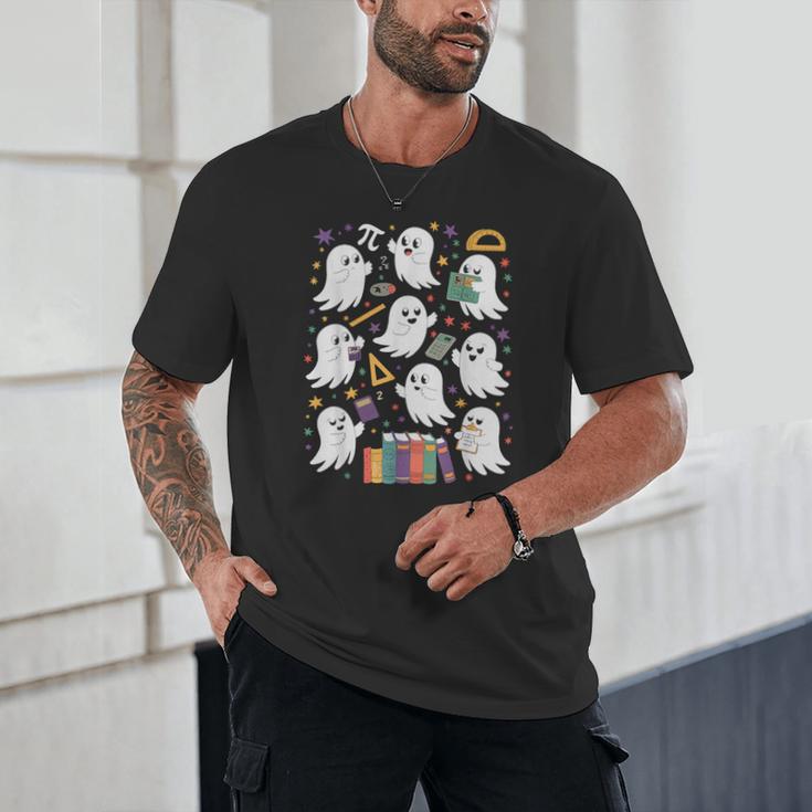 Halloween Math Teacher Ghost Math Teacher Spooky Halloween Unisex T-Shirt, novelty gifts, funny gifts Halloween Math Teacher Ghost Math Teacher Spooky Halloween Unisex T-Shirt, novelty gifts, funny gifts