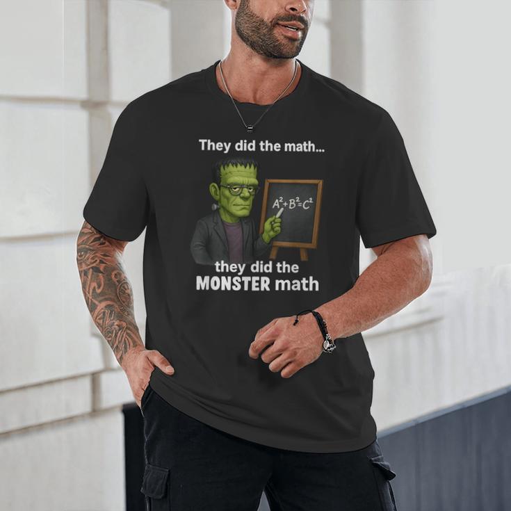 Halloween Monster Math Pun Teacher Humor Unisex T-Shirt, novelty gifts, funny gifts Halloween Monster Math Pun Teacher Humor Unisex T-Shirt, novelty gifts, funny gifts