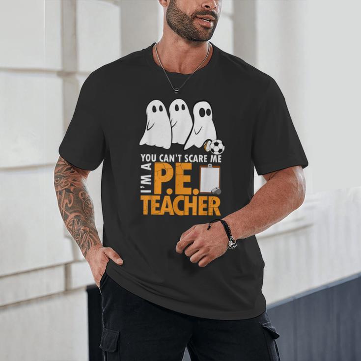 Halloween PE Teacher Shirt Can't Scare Me Unisex T-Shirt, novelty gifts, funny gifts Halloween PE Teacher Shirt Can't Scare Me Unisex T-Shirt, novelty gifts, funny gifts