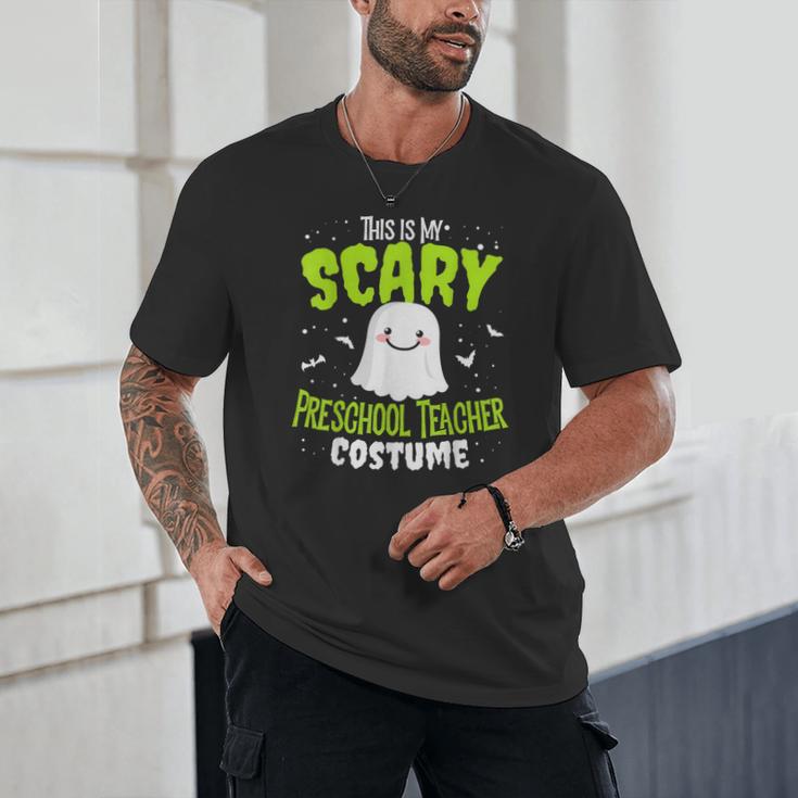 Halloween This Is My Scary Preschool Teacher Custome For Men Women Kids Unisex T-Shirt, novelty gifts, funny gifts Halloween This Is My Scary Preschool Teacher Custome For Men Women Kids Unisex T-Shirt, novelty gifts, funny gifts