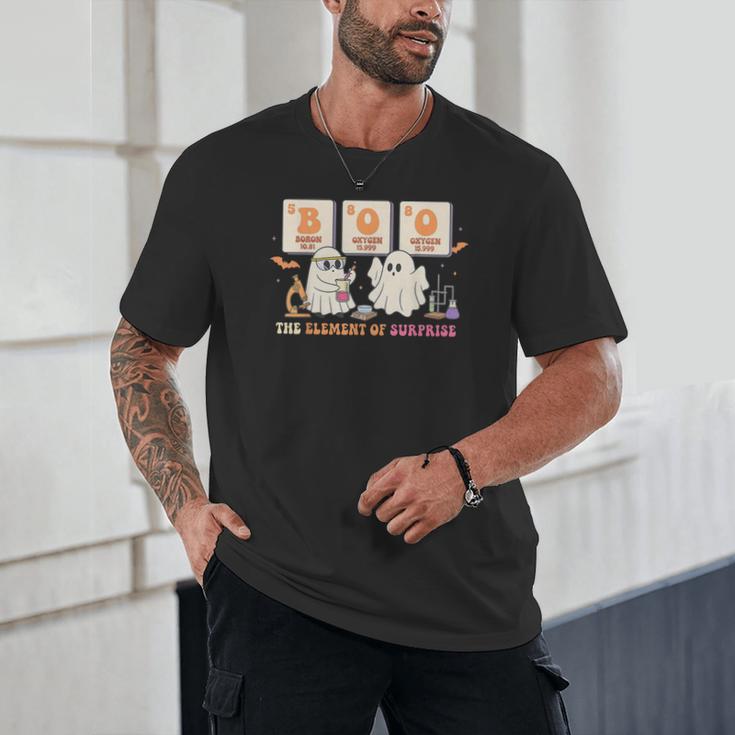 Halloween Science Teacher Boo Ghost The Element Of Surprise Unisex T-Shirt, novelty gifts, funny gifts Halloween Science Teacher Boo Ghost The Element Of Surprise Unisex T-Shirt, novelty gifts, funny gifts