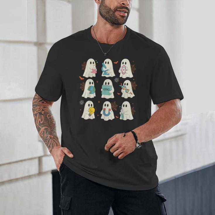 Halloween Science Teacher Student Ghost Laboratory Men Women Unisex T-Shirt, novelty gifts, funny gifts Halloween Science Teacher Student Ghost Laboratory Men Women Unisex T-Shirt, novelty gifts, funny gifts