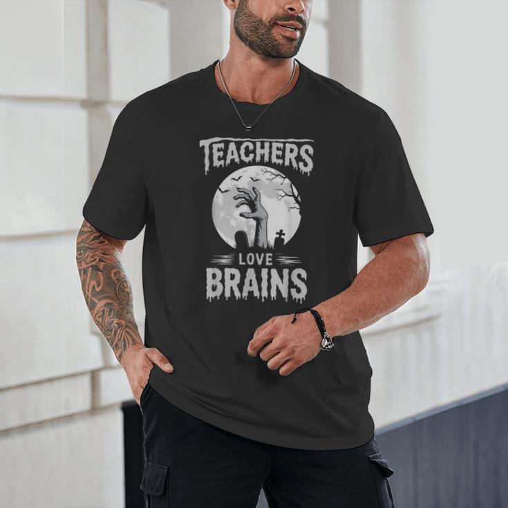 Halloween Teacher Tshirts Zombie Teachers Love Brains Unisex T-Shirt, novelty gifts, funny gifts Halloween Teacher Tshirts Zombie Teachers Love Brains Unisex T-Shirt, novelty gifts, funny gifts