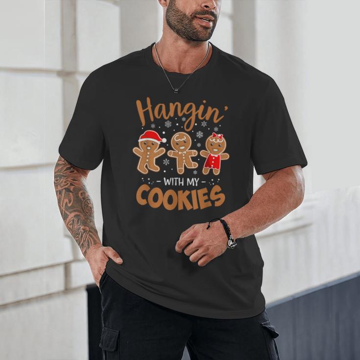 Hangin With My Cookies Gingerbread Women Christmas Teacher Unisex T-Shirt, novelty gifts, funny gifts Hangin With My Cookies Gingerbread Women Christmas Teacher Unisex T-Shirt, novelty gifts, funny gifts