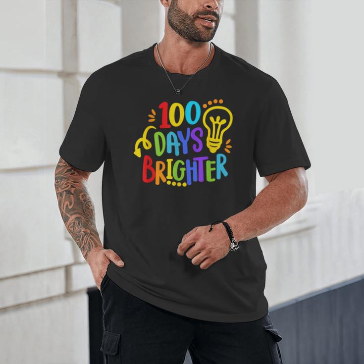 Happy 100th Day Of School 100 Days Brighter Girls Teacher Unisex T-Shirt, novelty gifts, funny gifts Happy 100th Day Of School 100 Days Brighter Girls Teacher Unisex T-Shirt, novelty gifts, funny gifts