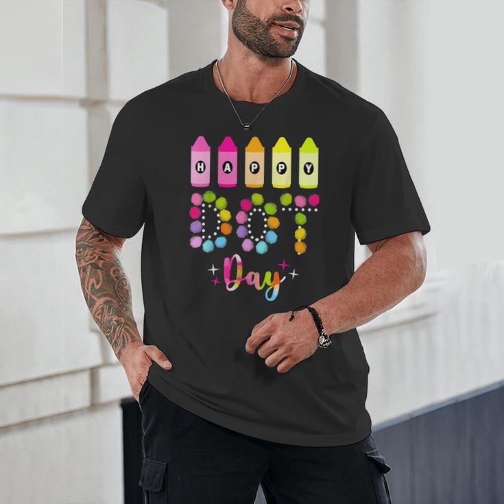 Happy Dot Day 2025 Teacher Kids Girls Colorful Polka Dot Day Unisex T-Shirt, novelty gifts, funny gifts Happy Dot Day 2025 Teacher Kids Girls Colorful Polka Dot Day Unisex T-Shirt, novelty gifts, funny gifts