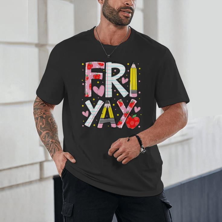 Happy Fri-Yay Teacher Back To School Friday Lovers Unisex T-Shirt, novelty gifts, funny gifts Happy Fri-Yay Teacher Back To School Friday Lovers Unisex T-Shirt, novelty gifts, funny gifts