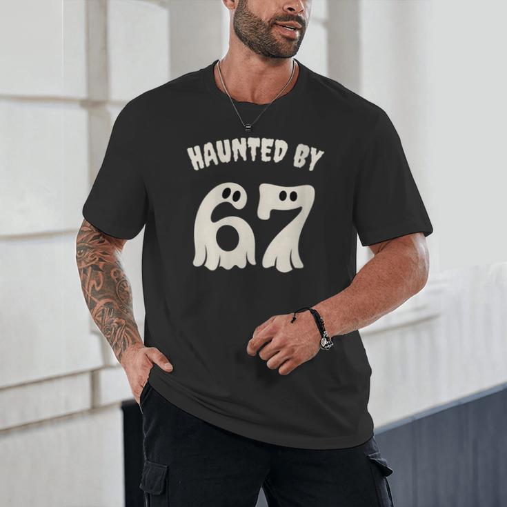 Haunted By 67 Teacher Halloween 6 7 Shirt Unisex T-Shirt, novelty gifts, funny gifts Haunted By 67 Teacher Halloween 6 7 Shirt Unisex T-Shirt, novelty gifts, funny gifts