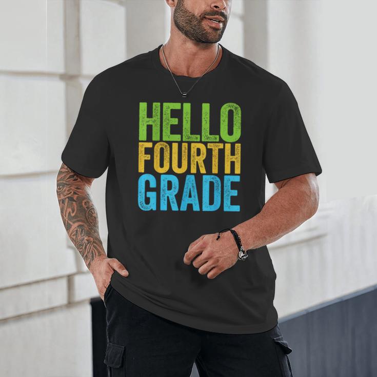 Hello Fourth Grade Shirt 4th Grade Boy Girl Student Teacher Unisex T-Shirt, novelty gifts, funny gifts Hello Fourth Grade Shirt 4th Grade Boy Girl Student Teacher Unisex T-Shirt, novelty gifts, funny gifts