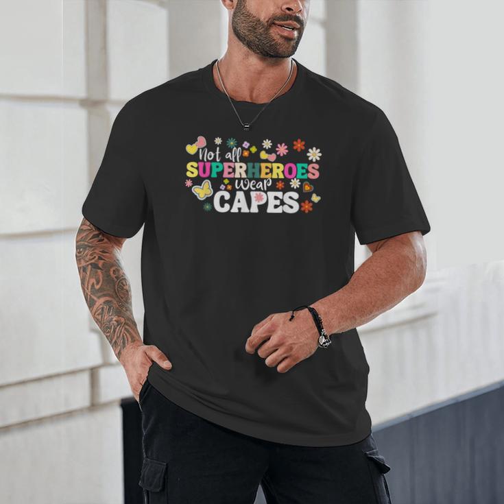 Hot All Superheroes Wear Capes Cute Teacher End Of School Unisex T-Shirt, novelty gifts, funny gifts