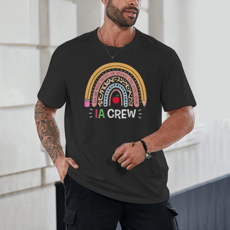 IA Crew Instructional Assistant Rainbow Teachers Aide Unisex T-Shirt, novelty gifts, funny gifts IA Crew Instructional Assistant Rainbow Teachers Aide Unisex T-Shirt, novelty gifts, funny gifts