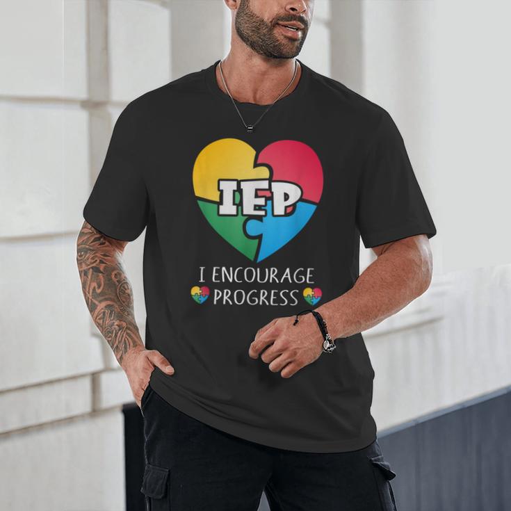 IEP I Encourage Progress Special Education School Teacher Unisex T-Shirt, novelty gifts, funny gifts
