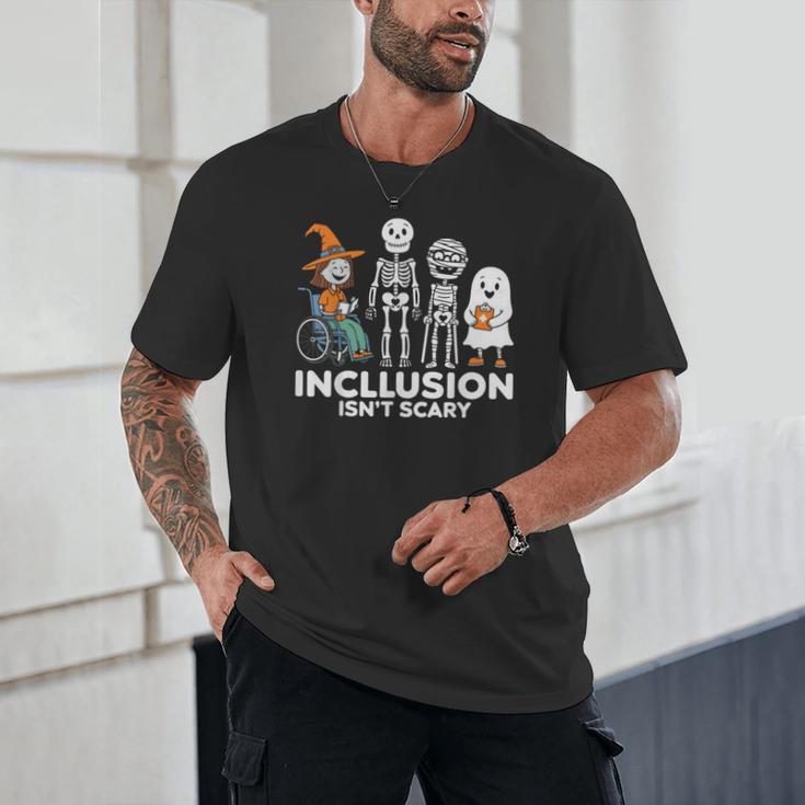 Inclusion Isn't Scary SLP Halloween Costume Sped Teacher Unisex T-Shirt, novelty gifts, funny gifts Inclusion Isn't Scary SLP Halloween Costume Sped Teacher Unisex T-Shirt, novelty gifts, funny gifts