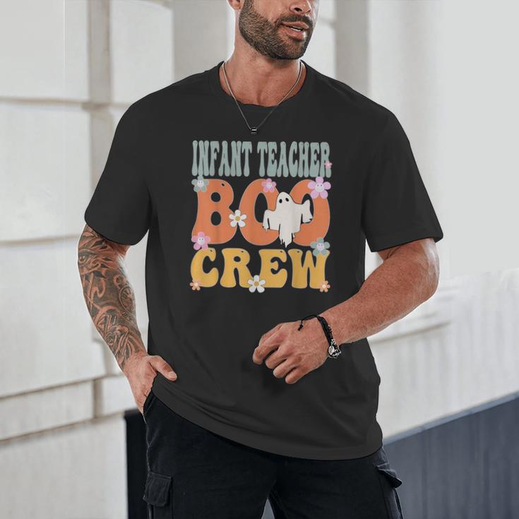 Infant Teacher Boo Crew Ghost Groovy Halloween For Women Unisex T-Shirt, novelty gifts, funny gifts