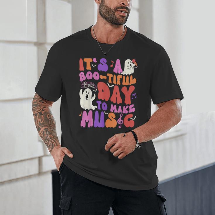 It's a Bootiful Day To Make Music Halloween Music Teacher Unisex T-Shirt, novelty gifts, funny gifts It's a Bootiful Day To Make Music Halloween Music Teacher Unisex T-Shirt, novelty gifts, funny gifts
