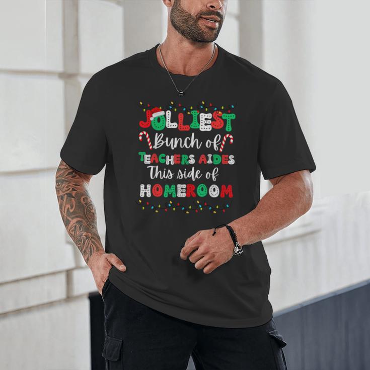 Jolliest Bunch Of Teachers Aides This Side Of Homeroom Unisex T-Shirt, novelty gifts, funny gifts Jolliest Bunch Of Teachers Aides This Side Of Homeroom Unisex T-Shirt, novelty gifts, funny gifts