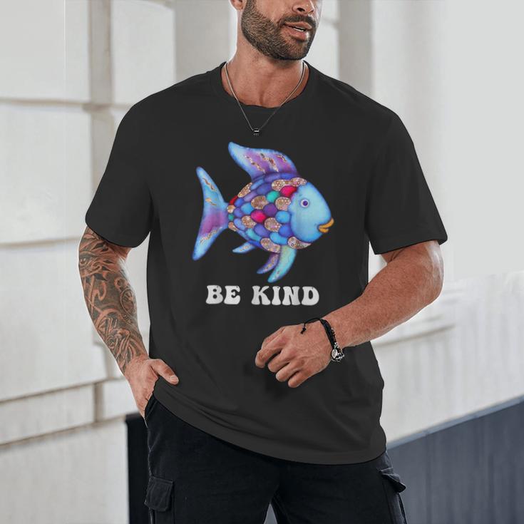 Be Kind Rainbow Fish Teacher Life Teaching Back To School Unisex T-Shirt, novelty gifts, funny gifts Be Kind Rainbow Fish Teacher Life Teaching Back To School Unisex T-Shirt, novelty gifts, funny gifts