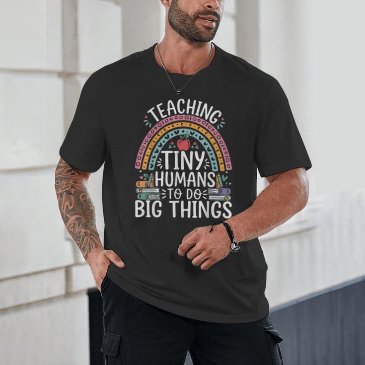 Kindergarten Teacher Tiny Humans Pre-School Teacher Unisex T-Shirt, novelty gifts, funny gifts Kindergarten Teacher Tiny Humans Pre-School Teacher Unisex T-Shirt, novelty gifts, funny gifts