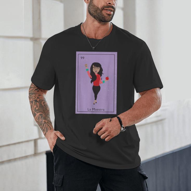 La Maestra Mexican Bingo Card Teacher Lottery Card Unisex T-Shirt, novelty gifts, funny gifts La Maestra Mexican Bingo Card Teacher Lottery Card Unisex T-Shirt, novelty gifts, funny gifts