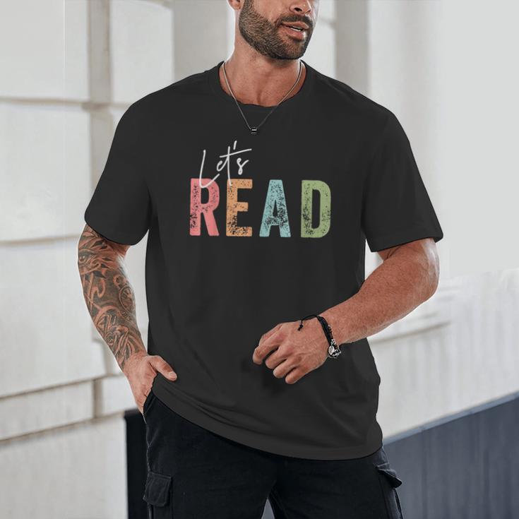 Let's Read Book Nerd Reading Book Lover Librarian Teacher Unisex T-Shirt, novelty gifts, funny gifts Let's Read Book Nerd Reading Book Lover Librarian Teacher Unisex T-Shirt, novelty gifts, funny gifts