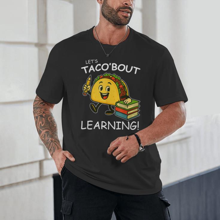 Let's Taco Bout Learning Back To School Teacher Kids Unisex T-Shirt, novelty gifts, funny gifts Let's Taco Bout Learning Back To School Teacher Kids Unisex T-Shirt, novelty gifts, funny gifts