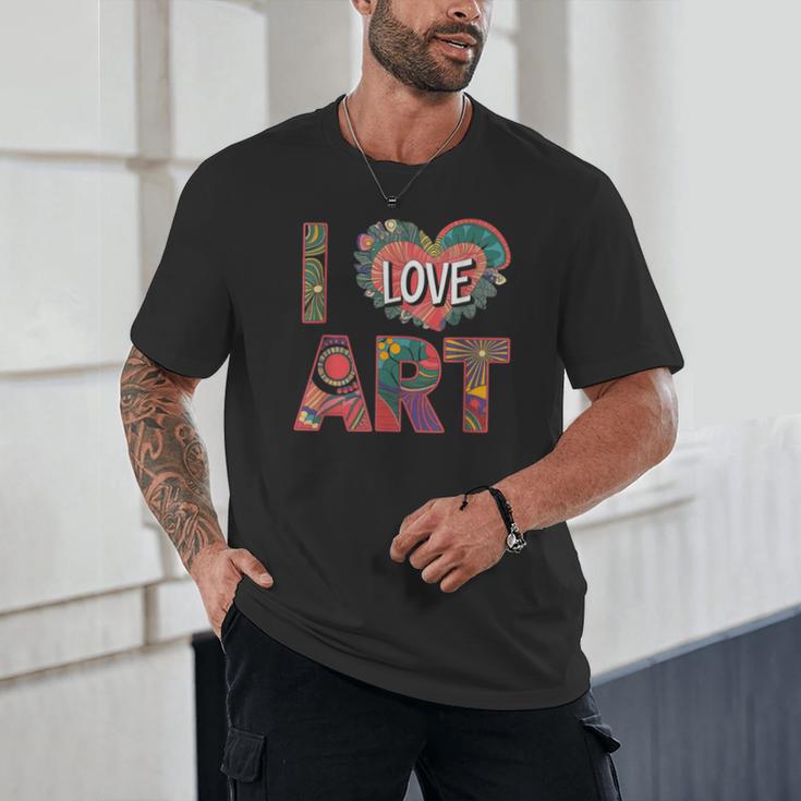 I Love Art Artist Painter Colorful Painting Art Teacher Unisex T-Shirt, novelty gifts, funny gifts I Love Art Artist Painter Colorful Painting Art Teacher Unisex T-Shirt, novelty gifts, funny gifts
