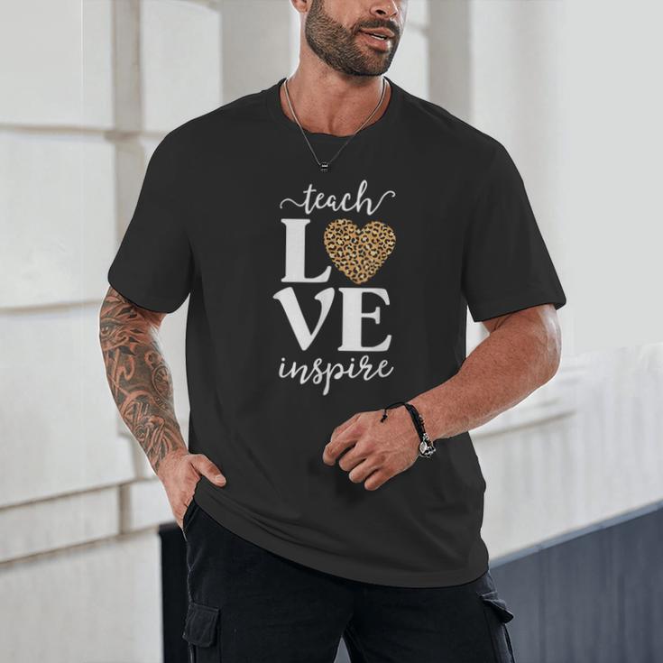 Love Leopard Print Teacher Cheetah School Inspire Teach Unisex T-Shirt, novelty gifts, funny gifts Love Leopard Print Teacher Cheetah School Inspire Teach Unisex T-Shirt, novelty gifts, funny gifts