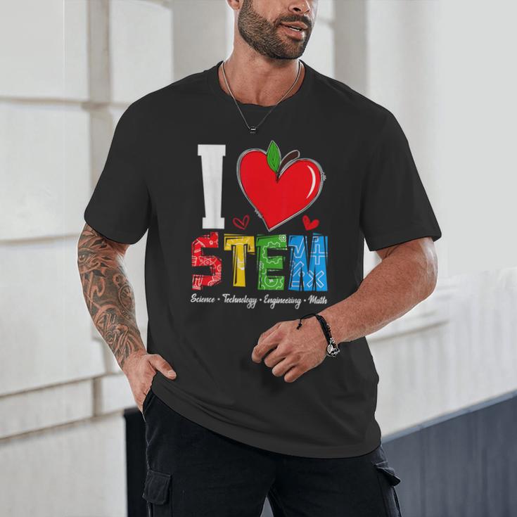 I Love STEM Student Teacher 1st Day Of School Back To School Unisex T-Shirt, novelty gifts, funny gifts