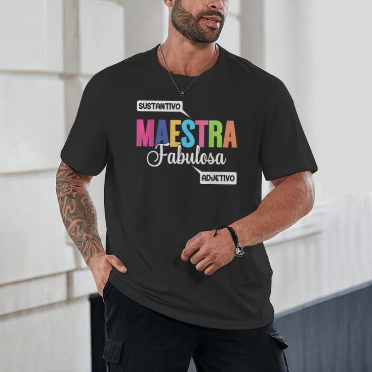 Maestra Fabulosa Bilingual Spanish Espanol Teacher School Unisex T-Shirt, novelty gifts, funny gifts