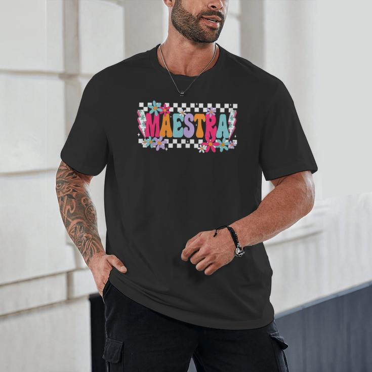 Maestra Teacher Spanish Back To School First Day Of School Unisex T-Shirt, novelty gifts, funny gifts