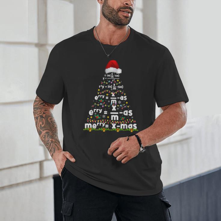 Math Equation Merry Xmas Season Teacher Christmas Tree Unisex T-Shirt, novelty gifts, funny gifts