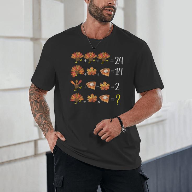 Math Number Thanksgiving Count Answer Pie Turkey Teacher Unisex T-Shirt, novelty gifts, funny gifts Math Number Thanksgiving Count Answer Pie Turkey Teacher Unisex T-Shirt, novelty gifts, funny gifts