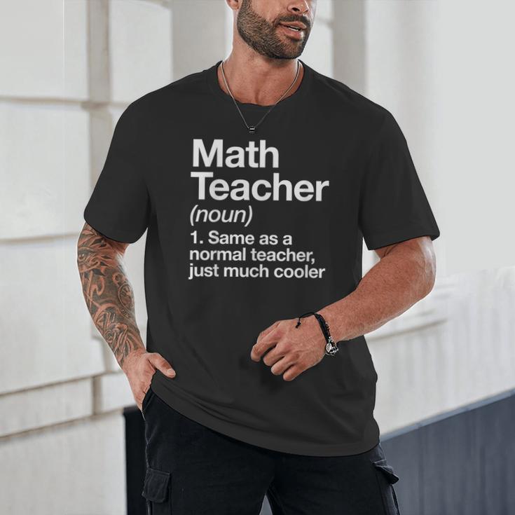 Math Teacher Definition Back To School First Day Unisex T-Shirt, novelty gifts, funny gifts
